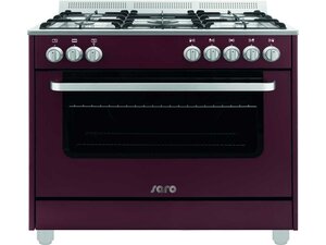 Saro Multifunktionsherd Gas/Elektro, 5 Gasbrenner,...
