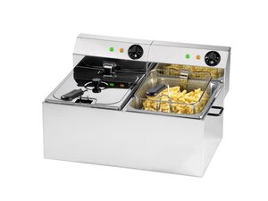 Saro Fritteuse PROFRI 66, Edelstahl, 2x 6 Liter,...