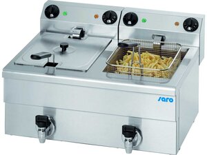 Saro Fritteuse FE 102, Edelstahl, 2x 10 Liter,...
