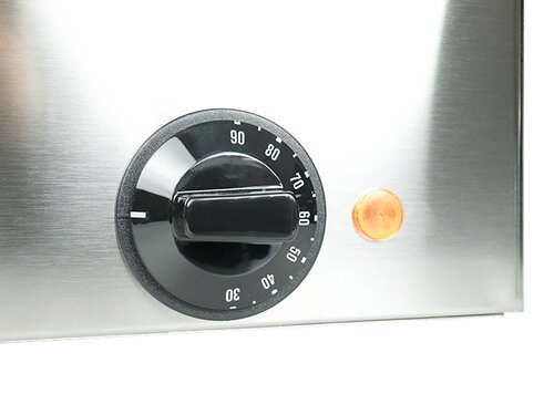 Saro Bain Marie BMH 160, Edelstahl, Ablasshahn, Thermostat, BTH 345 x 600 x 255 mm