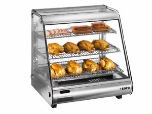 Saro Hei�e Theke ELINE 120, Edelstahl, LED-Beleuchtung,...