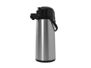 Saro Edelstahl-Isolierpumpkanne, Innen Glas, 2,2 Liter,...