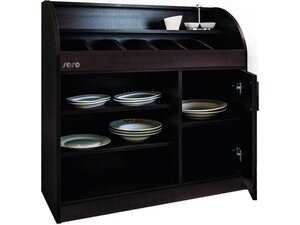 Saro Besteckschrank BS 100, Wenge, Soft-Close T�r, 6...