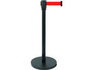 Saro Absperrpfosten AF 206 PR, schwarz, Gurtl�nge 1800...