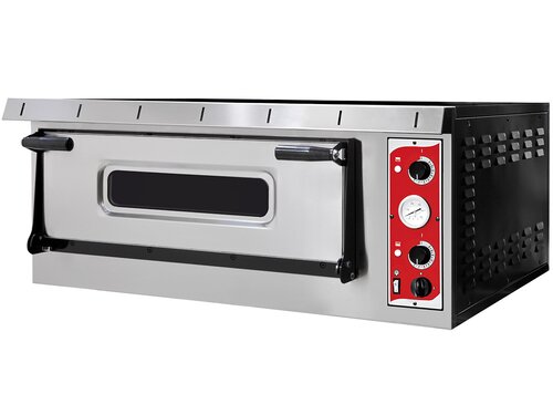 Prismafood Pizzaofen Special6TOP, 1 Backkammer, Vollschamottstein, 6 Pizzen �35 cm, 9,0 kW, BTH 1000 x 1320 x 415 mm