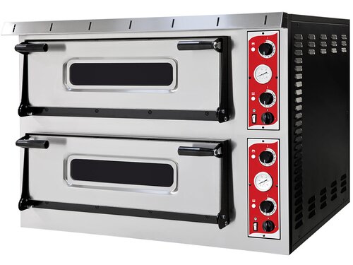 Prismafood Pizzaofen Special99TOP, 2 Backkammern, Vollschamottstein, 18 Pizzen �35 cm, 26,4 kW, BTH 1360 x 1314 x 745 mm