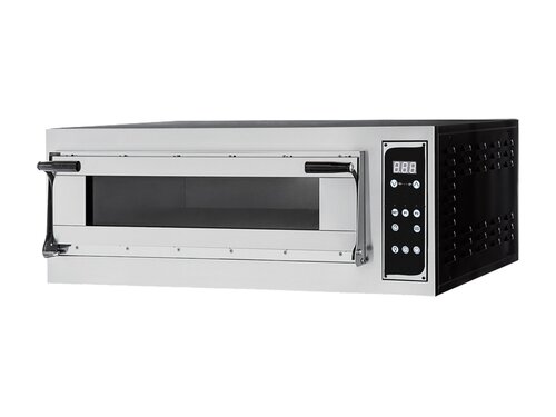 Prismafood Pizzaofen Virtuoso4 Digital, 1 Backkammer, Schamottboden, 4 Pizzen �35 cm, 6,9 kW, BTH 1100 x 1074 x 413 mm