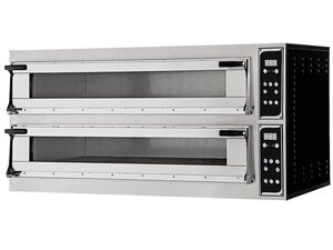 Prismafood Pizzaofen Virtuoso99 Digital, 2 Backkammern, Schamottboden, 18 Pizzen �35 cm, 30,6 kW, BTH 1500 x 1314 x 745 mm