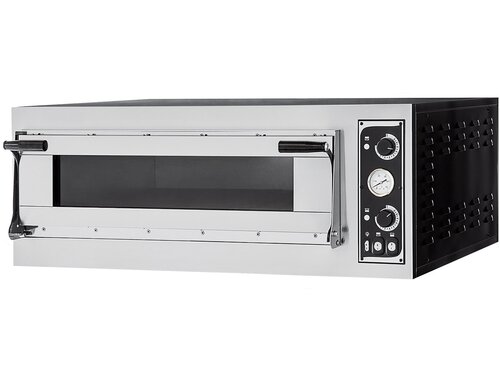 Prismafood Pizzaofen Virtuoso4TOP, 1 Backkammer, Vollschamottstein, 4 Pizzen �35 cm, 6,9 kW, BTH 1100 x 1074 x 413 mm