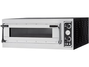 Prismafood Pizzaofen Virtuoso4TOP, 1 Backkammer, Vollschamottstein, 4 Pizzen �35 cm, 6,9 kW, BTH 1100 x 1074 x 413 mm