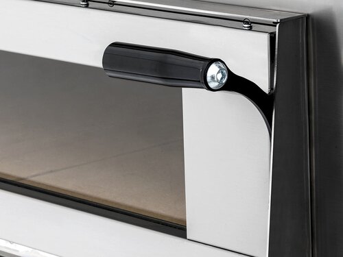 Prismafood Pizzaofen Virtuoso4 Digital, 1 Backkammer, Vollschamottstein, 4 Pizzen �35 cm, 6,9 kW, BTH 1100 x 1074 x 413 mm