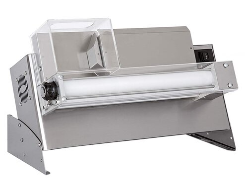 Prismafood DMA 310/2 Teigausrollmaschine für Pizzadurchmesser 14 - 30 cm, Pedal inklusive