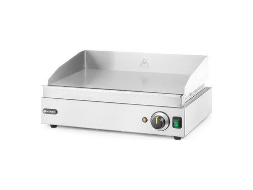 Hendi Grillplatte Elektro Blue Line Edelstahl 230V 2,4kW, glatte Grillflche, Auftischgert