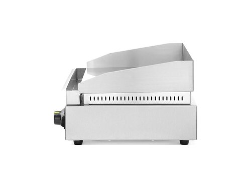 Hendi Grillplatte Elektro Blue Line Edelstahl 230V 2,4kW, glatte Grillflche, Auftischgert