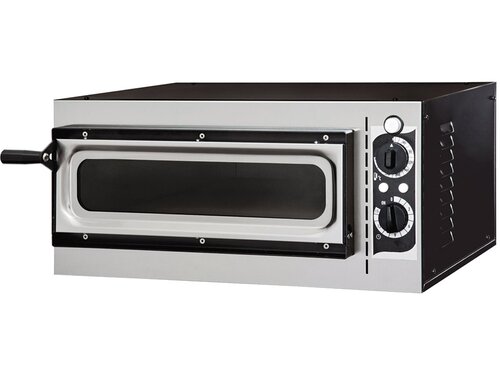 Prismafood Pizzaofen Bistro1/50V, 1 Backkammer, Schamottboden, 4 Pizzen �25 cm, Sichtfenster, 4,0 kW, BTH 915 x 690 x 355 mm