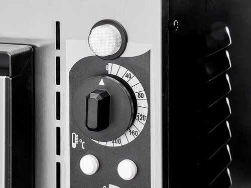 Prismafood Pizzaofen Bistro1/50V, 1 Backkammer, Schamottboden, 4 Pizzen �25 cm, Sichtfenster, 4,0 kW, BTH 915 x 690 x 355 mm