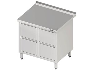 Arbeitsschrank PROFI Edelstahl Schubladenschrank mit 4...