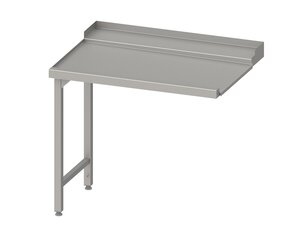 Ablauftisch Anbauseite links, mit Aufkantung, verschweit...