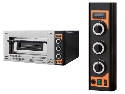 Prismafood Gas-Pizzaofen GASLine6EG, Erdgas, 6 Pizzen � 30 cm, Digitalsteuerung, 21,5 kW, BTH 1000 x 1362 x 560 mm