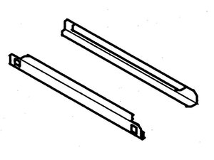 KBS Auflagenschienenpaar, Auflageschienenpaar, Edelstahl