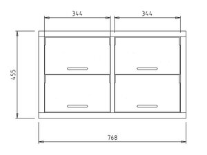 Selbstbedienungsklappen, aus Kunststoff, Materialstrke 6...