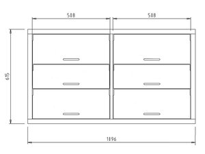 Selbstbedienungsklappen, aus Kunststoff, Materialstrke 6...