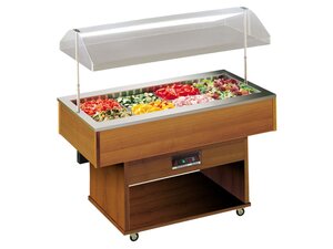 Salatbar Delizie fr 4 x GN 1/1, stille Khlung, BTH 1423...