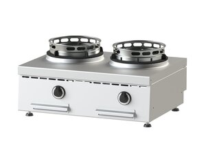 KBS NGWT 7-55/SN Gas Wokherd 2 Brenner, 26 kW, 180 mm,...