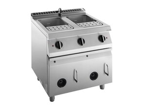 KBS Gas Nudelkocher, 2 Becken je 28 Liter, GN 2/3,...