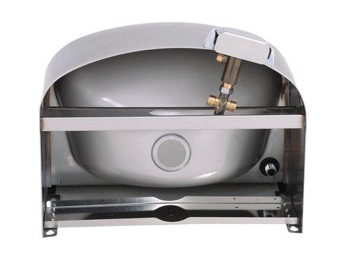 KBS Handwaschbecken, Wandmontage, Mechanischer Timer mit 7 Sekunden, BTH 480 x 350 x 450 mm