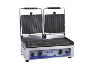 KBS Kontaktgrill, doppelt, oben + unten gerillt, 3,5 kW,...