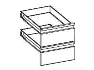 Schubladenkit, GN 1/1 150mm, passend fr Neutralunterbau...