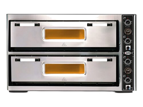 Pizzaofen GMG Classic PF 9262 DE-T 2 Kammern f�r Pizzen 6+6 x � 30 cm Leistung 12 kW/400V