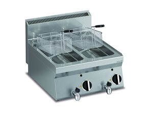 KBS Power 650, Elektro Fritteuse, Tiefgezogene Becken, 2...