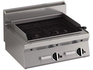 KBS Power 650, Gas Lavasteingrill mit Rundrost, 14 kW, 2...