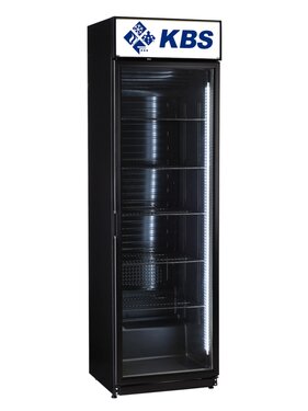 Kühlschrank Getränke Flaschenkühlschrank Glastür 138 Liter Umluft schwarz 