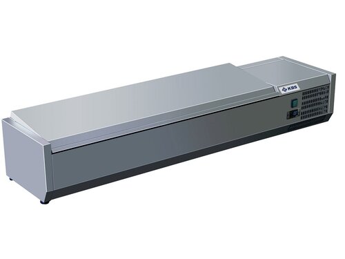 Kühlaufsatz KBS RX1410 mit CNS- Deckel 5x GN 1/3, 1400x395x280 mm
