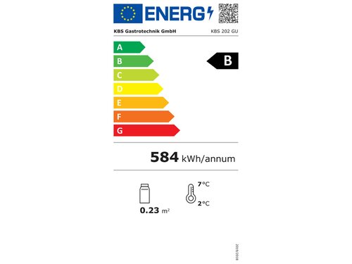 KBS Glastrkhlschrank, Umluftkhlung, Glastrkhlschrank, Rckwandverdampfer, BTH 600 x 600 x 850 mm