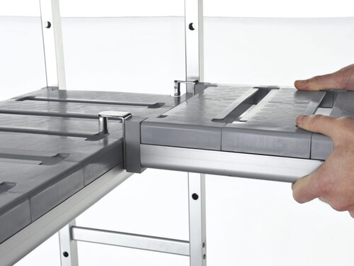 Regaleinrichtung CR 06/DCR 600, L-Form, BxTxH 1390 x 400 x 1600 mm