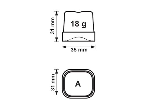 Brema Kegeleisbereiter, Vollkegel 35 kg/24 h, 16 kg Eisvorratsbeh�lter, luftgek�hlt, R452a, BTH 497 x 592 x 687 mm