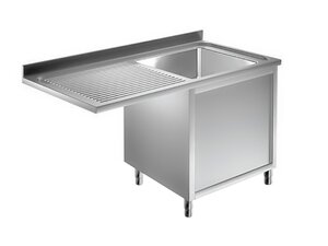 Edelstahl Splschrankzentrum PREMIUM, 1 Becken rechts,...