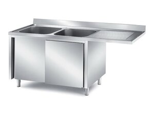 Edelstahl Sp�lzentrum PREMIUM, 2 Becken links,...