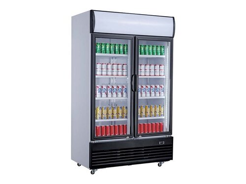 Flaschenkühlschrank mit 2 Flügeltüren, 800 Liter, BTH 1000 x 730 x 2072 mm