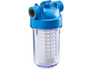 Vorfilter zum Anschluss vor einem Wasserenth�rter, wird...