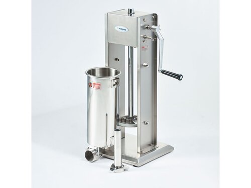 Stalgast Wurstfller Edelstahl, 5 Liter, Trichter  16, 22, 32 und 38 mm, 2 Geschwindigkeitsstufen