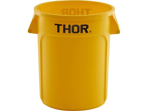 M�lleimer 75 Liter gelb, aus widerstandsf�higem Kunststoff