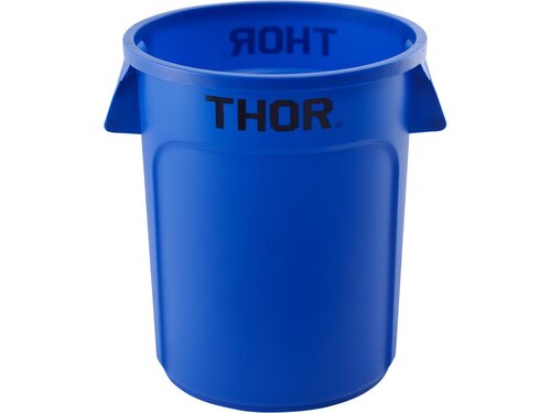 M�lleimer 75 Liter blau, aus widerstandsf�higem Kunststoff