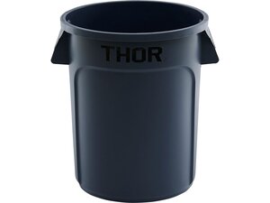 M�lleimer 75 Liter schwarz, aus widerstandsf�higem Kunststoff