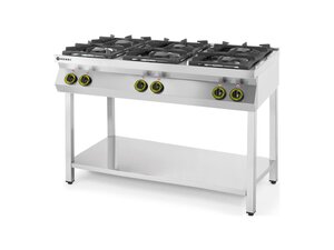 Hendi Gaskocher, 6 Brenner, 28,5 kW, mit offenem...