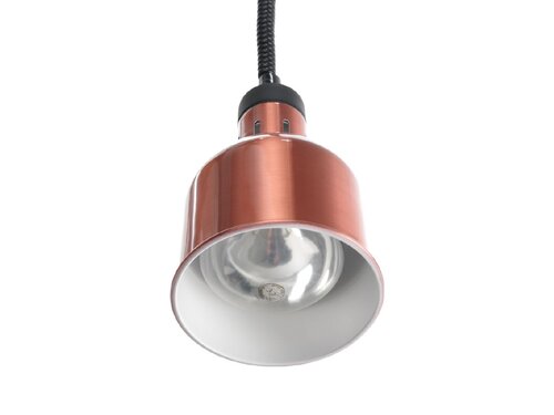 Hendi Hhenverstellbare Wrmelampe, Kupfer, zylinderfrmig, 175 mm, Kabellnge 700 bis 1500 mm